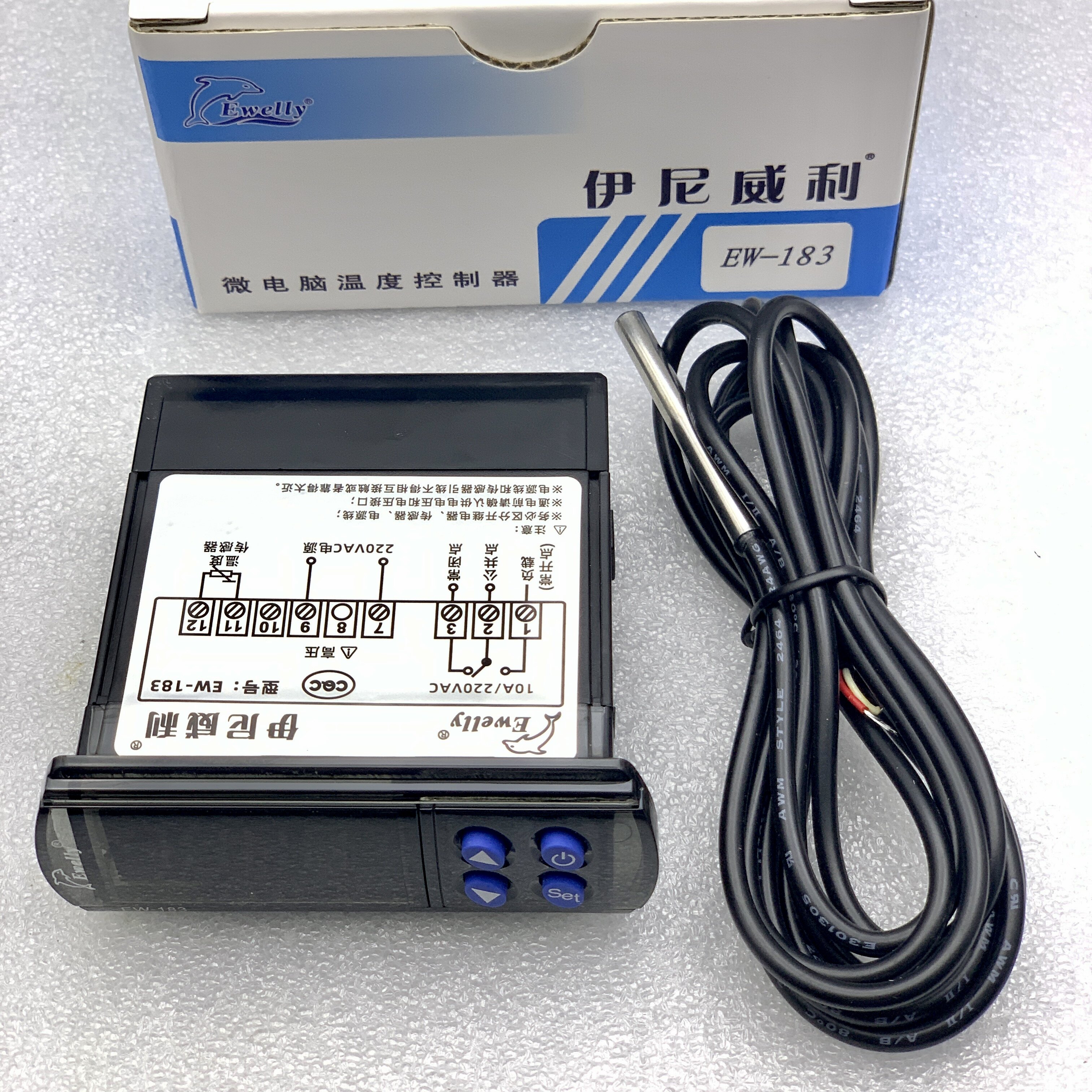 EW-183 bộ điều khiển nhiệt độ 220V kèm cảm biến NTC 20K