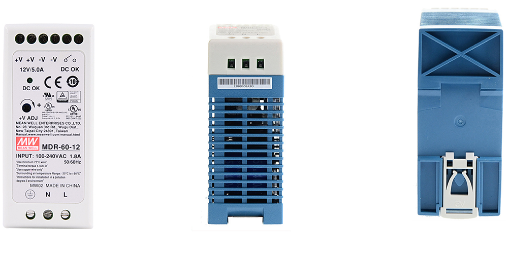 Hình ảnh thực tế nguồn Meanwell MDR-60-12
