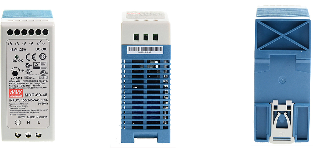 Hình ảnh thực tế sản phẩm Meanwell MDR-60-48 - góc nhìn tổng thể