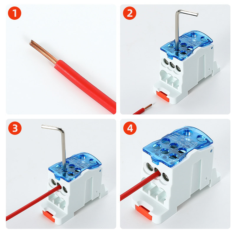 Hướng dẫn đấu dây vào cầu đấu chia điện UKK