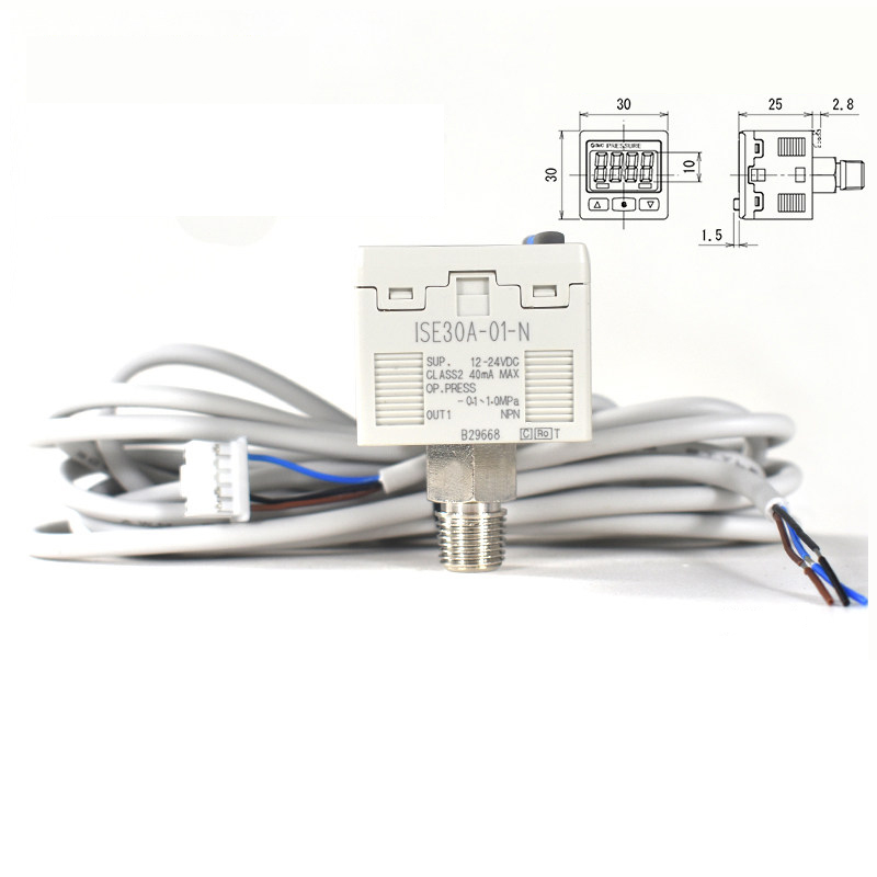 Hình ảnh thực tế công tắc áp suất kỹ thuật số SMC ISE30A-01-N-L