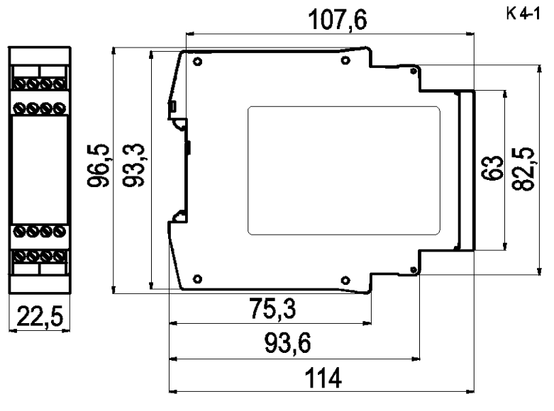 Bản vẽ kích thước SNO 4062K mặt trước