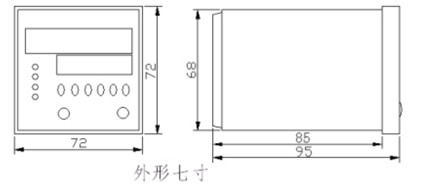 Kích thước bộ đếm H7JC2