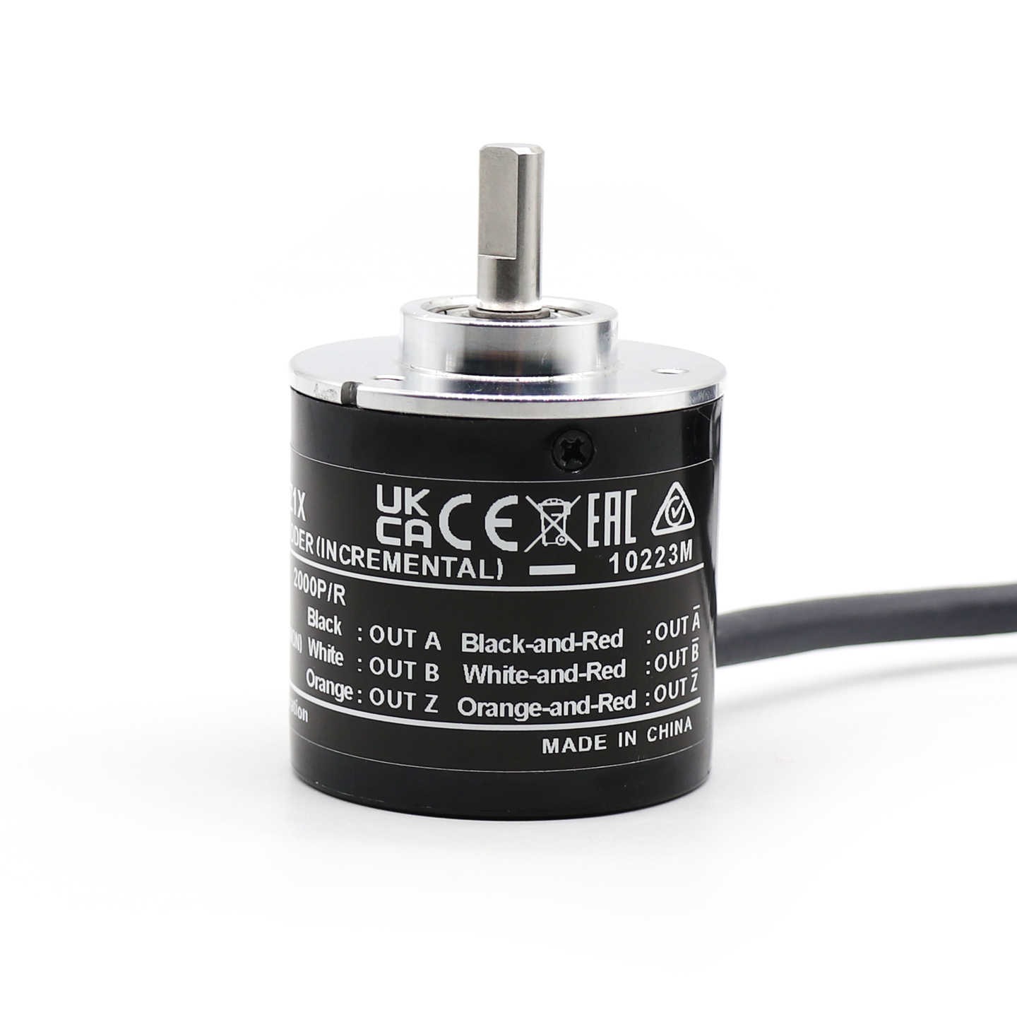 Nhãn thông số phía sau encoder OMRON E6B2-CWZ1X