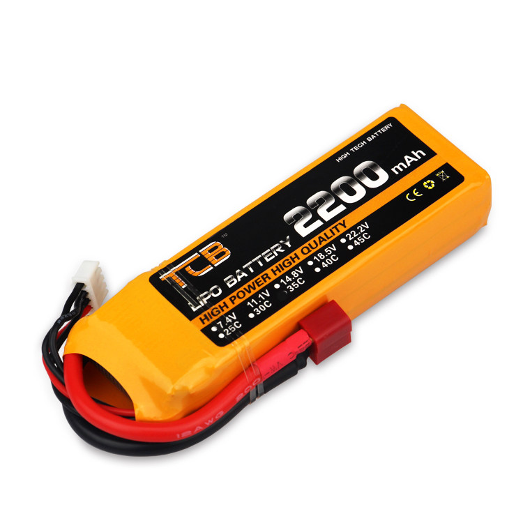 Hình ảnh thực tế pin LiPo 2200mAh 3S 11.1V 35C góc nhìn tổng thể