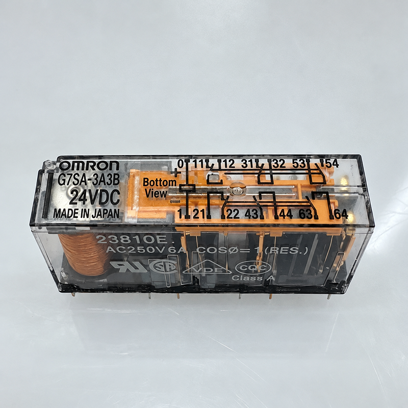 Rơ le an toàn Omron G7SA-3A3B 24VDC sáu cực, cấu hình 3NO và 3NC