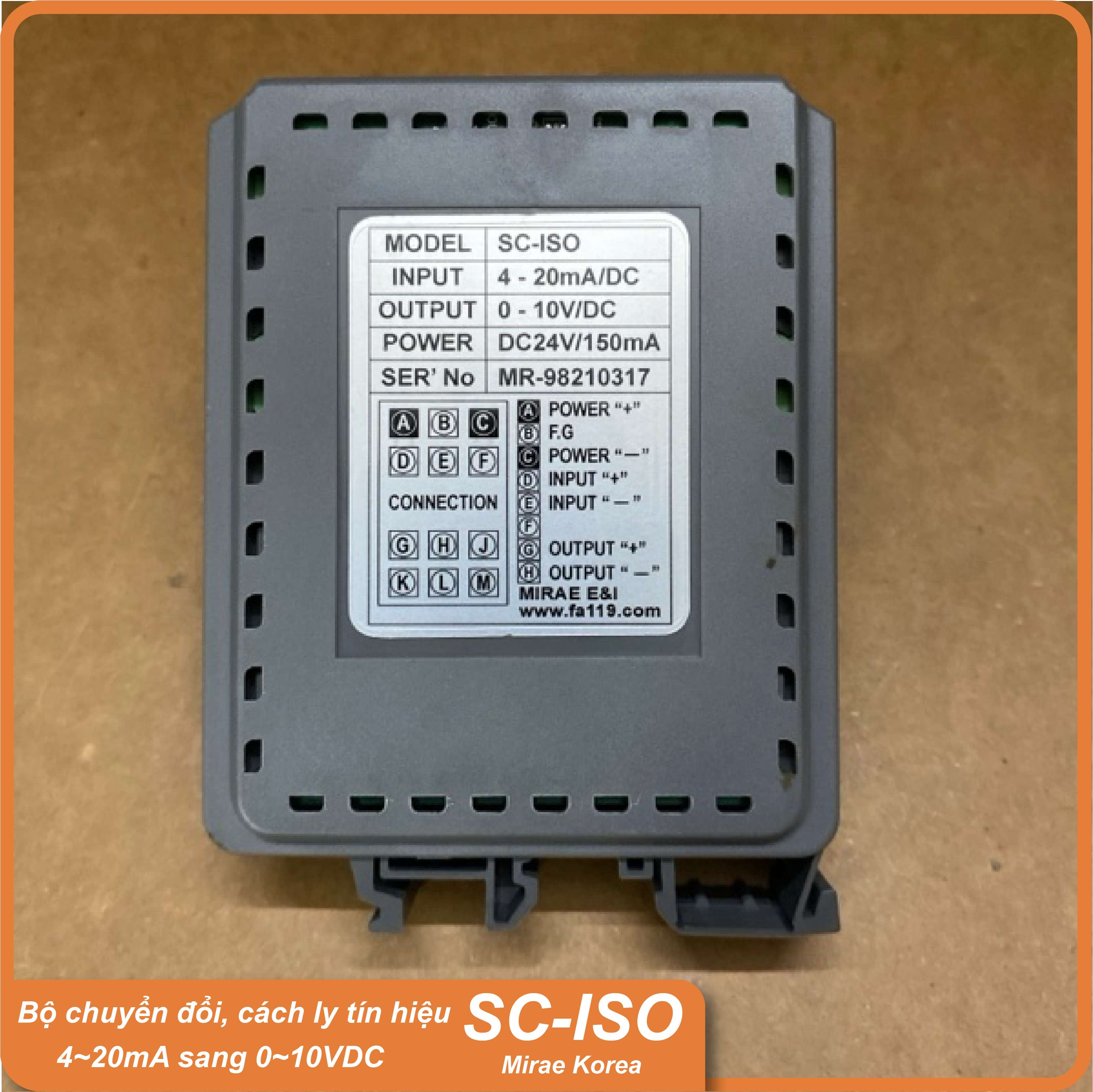 SC-ISO Mirae sản phẩm hàn quốc chính hãng