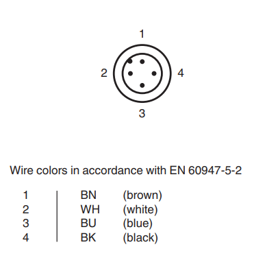Sơ đồ đấu nối sản phẩm NBB4-12GM50-A0-V1 - ví dụ 1