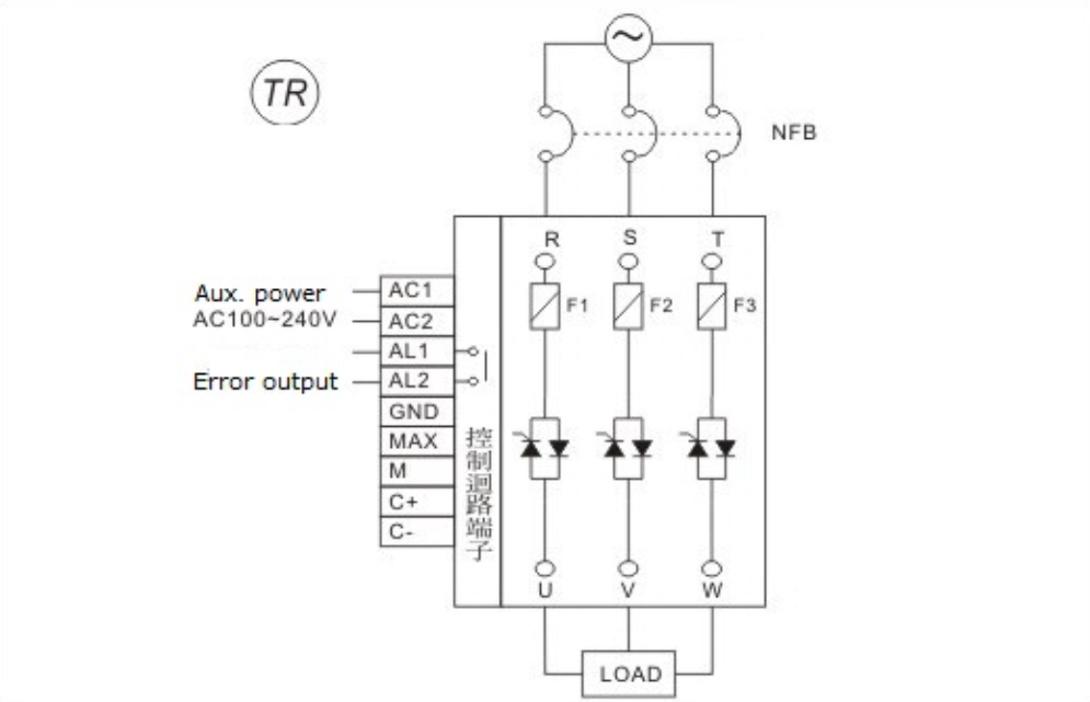Sơ đồ đấu nối sản phẩm CONCH TRL-4035P - ví dụ 1