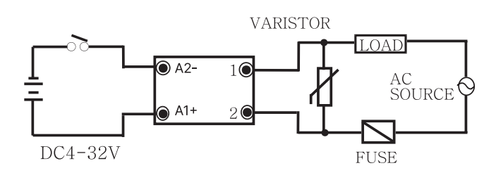 Sơ đồ đấu nối sản phẩm WYMG1C25Z4 - điều khiển tải nhiệt