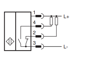 Sơ đồ đấu nối sản phẩm NBB4-12GM50-A0-V1 - ví dụ 2