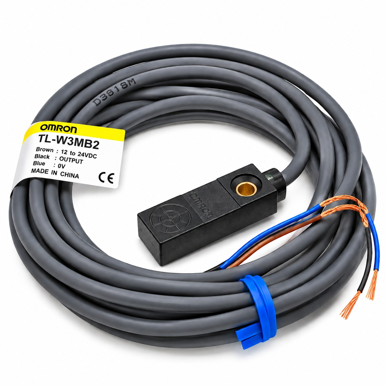 Cảm biến tiệm cận Omron TL-W3MB2 3mm PNP NC cáp 2m