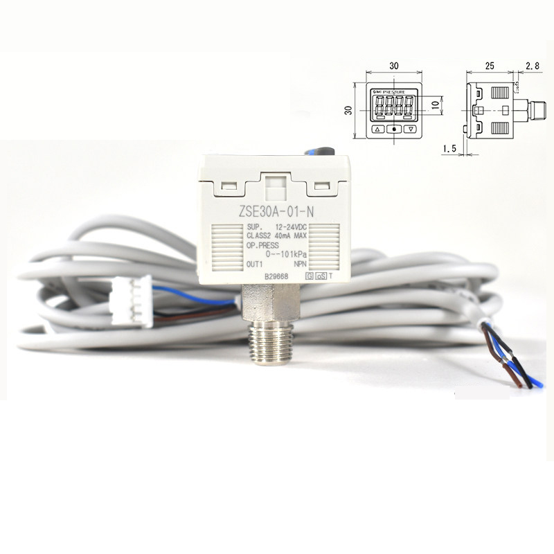 Hình ảnh thực tế công tắc áp suất kỹ thuật số SMC ZSE30A-01-N-L