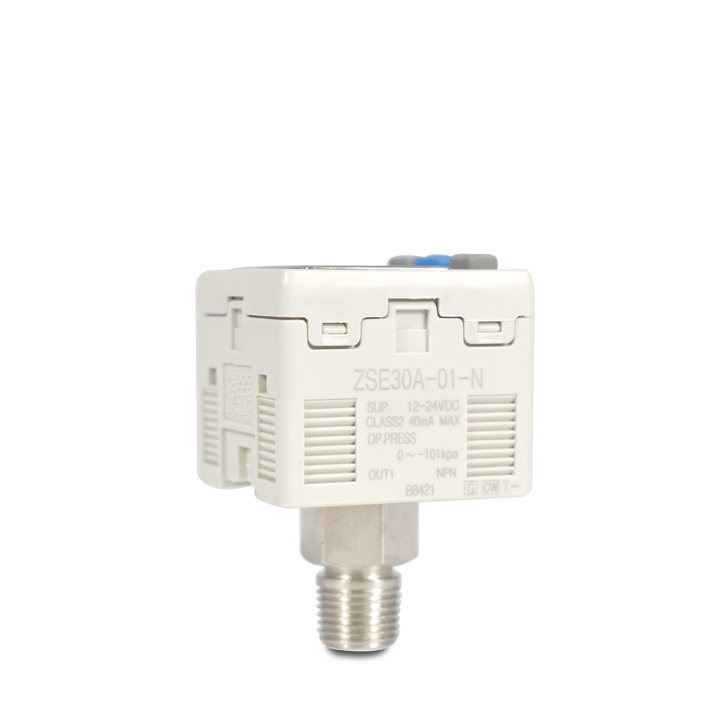 Công tắc áp suất chân không SMC ZSE30A-01-N-L với dây dẫn và đầu nối