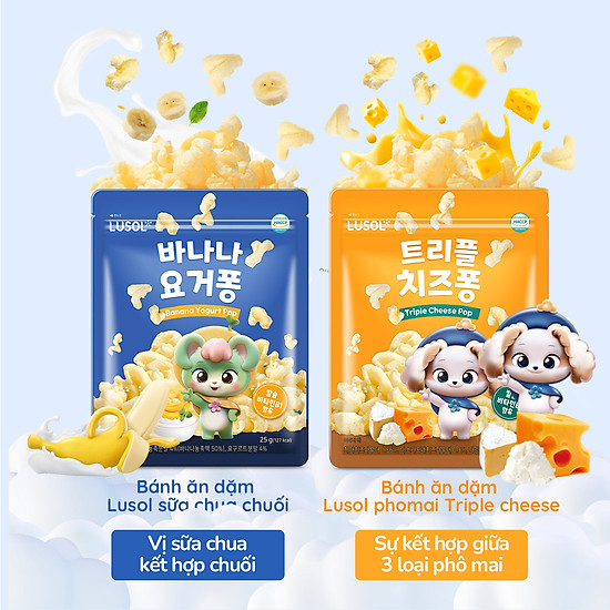 Bánh ăn dặm Lusol Hàn Quốc 25g