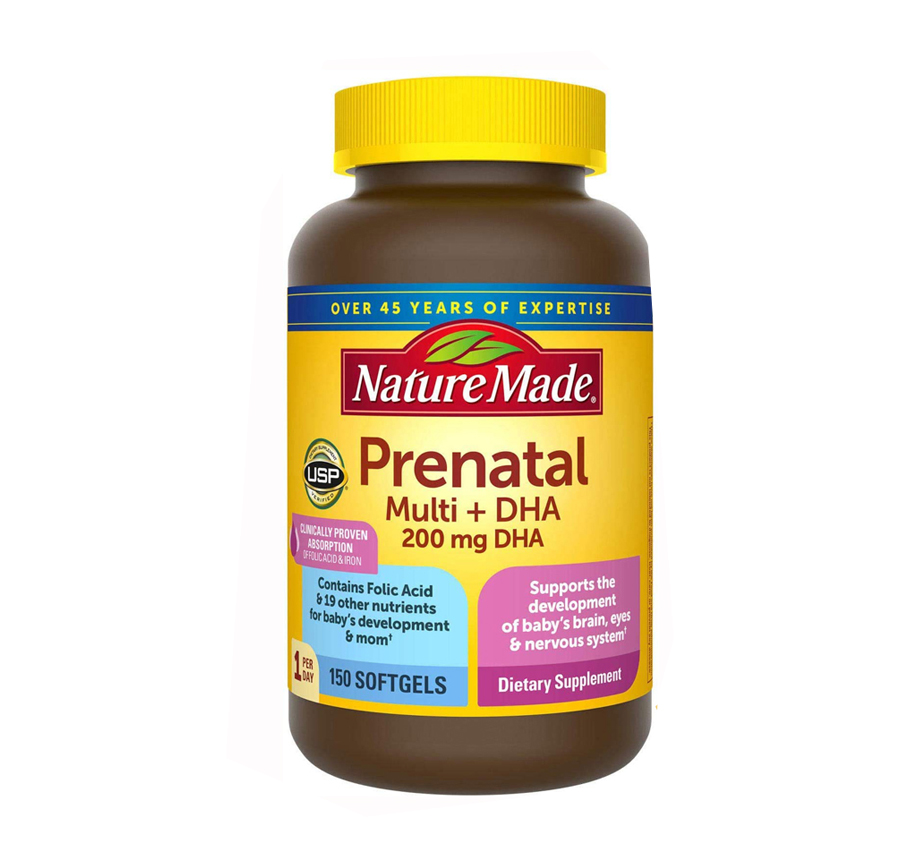 Vitamin cho mẹ bầu và sau sinh Nature Made Prenatal 150 viên