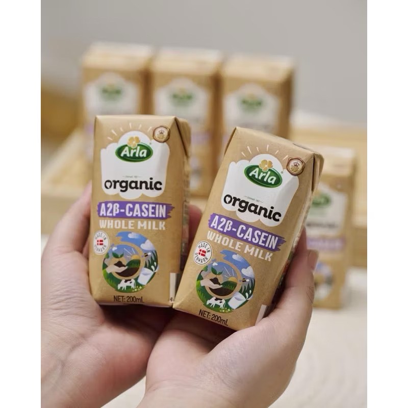 Sữa nước Arla A2 Organic nguyên kem Đan Mạch 200ml (1 tuổi+)