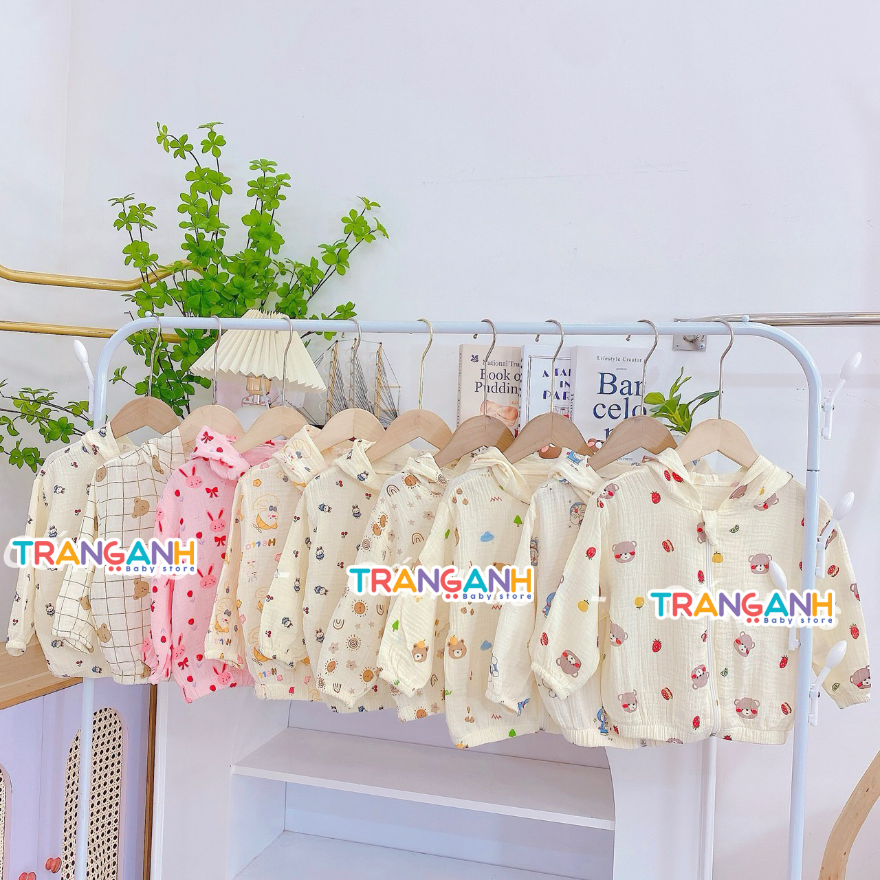 Áo khoác chống nắng xô Muslin Bunny