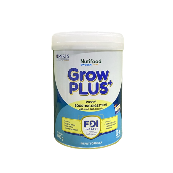 Sữa bột Nutifood Grow Plus xanh nhạt 800g