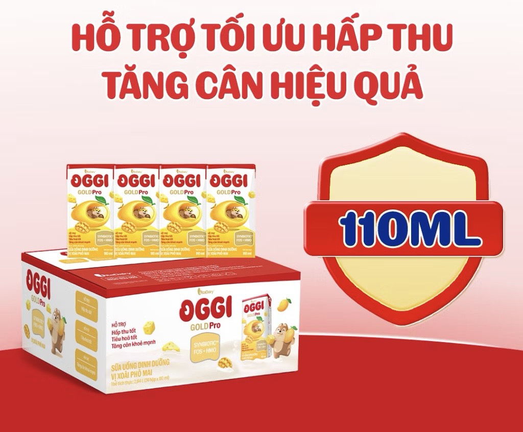 Sữa uống dinh dưỡng Oggi Gold Pro 110ml- Xoài