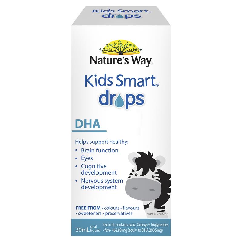 Siro bổ sung DHA Nature's Way Kids Smart Drops 20ml (0 tháng+)
