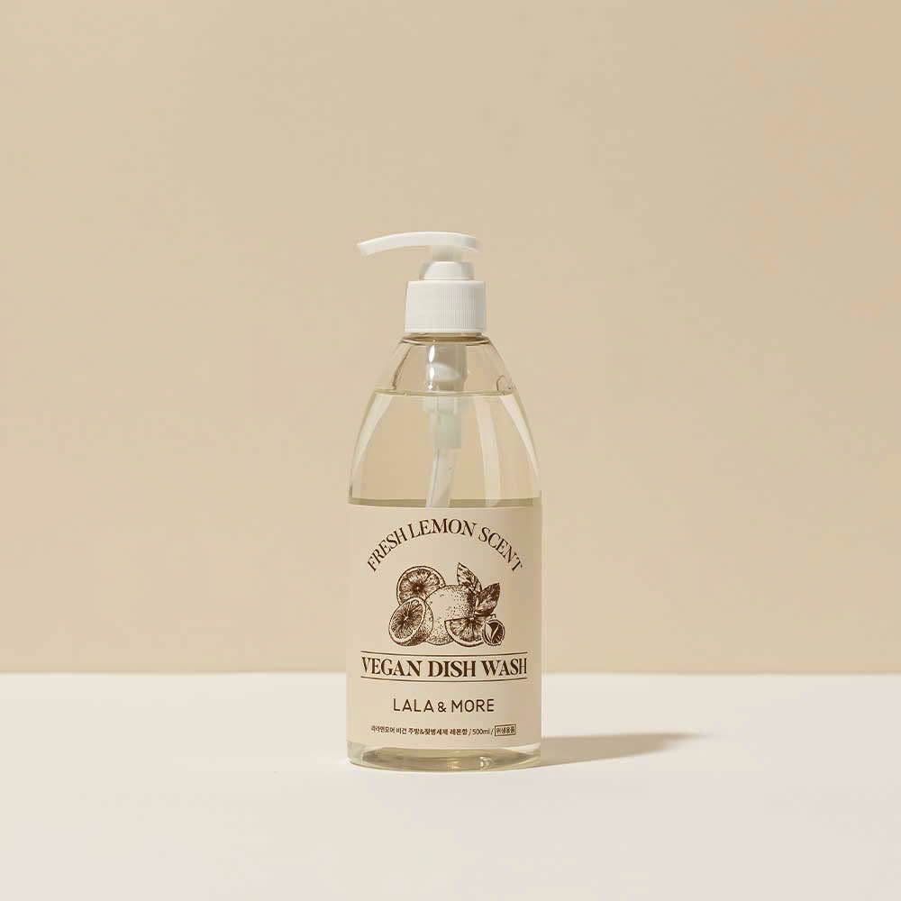 Nước rửa bình, rau củ, chén bát thuần chay đậm đặc Lala&More 500ml