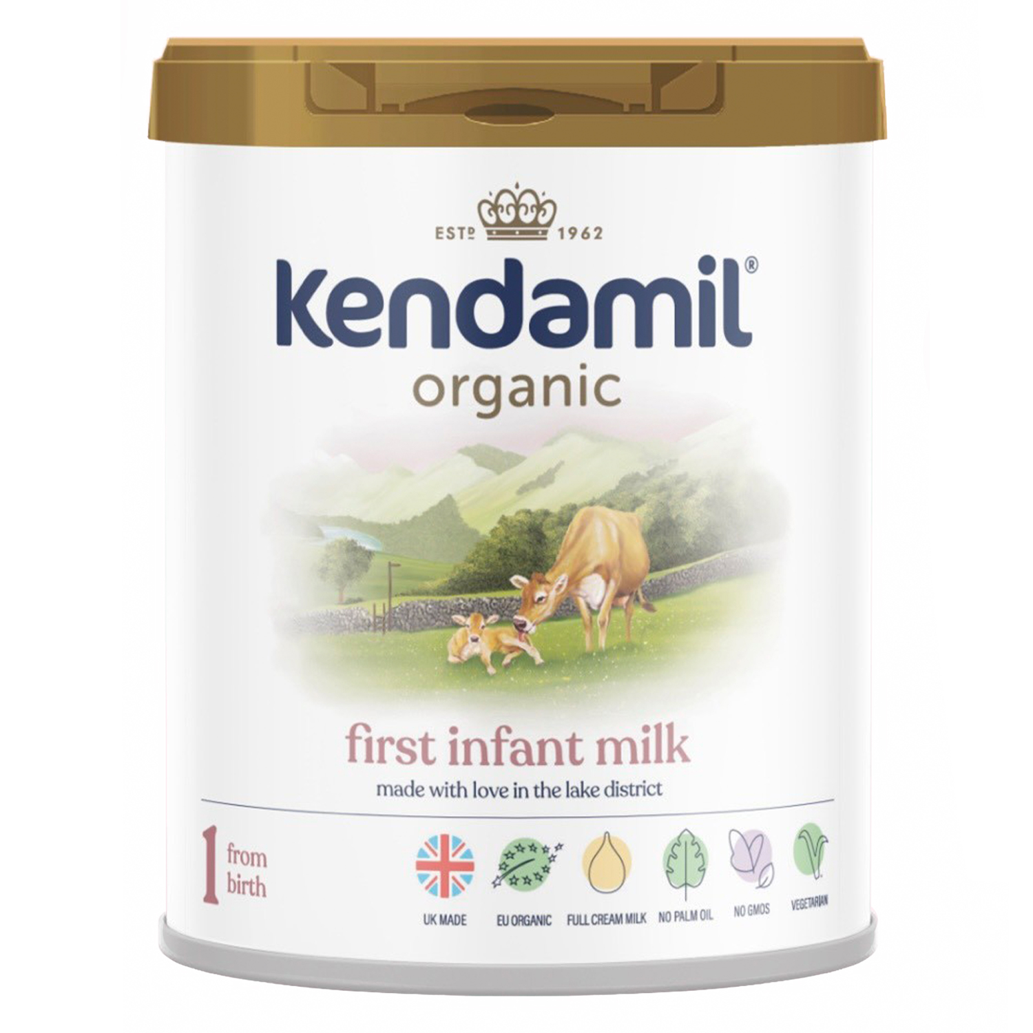 Sữa hữu cơ Kendamil Organic số 1 800g (0-6 tháng)