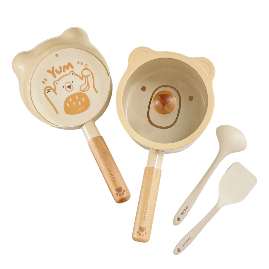 Bộ nồi + chảo gấu SHUEHO