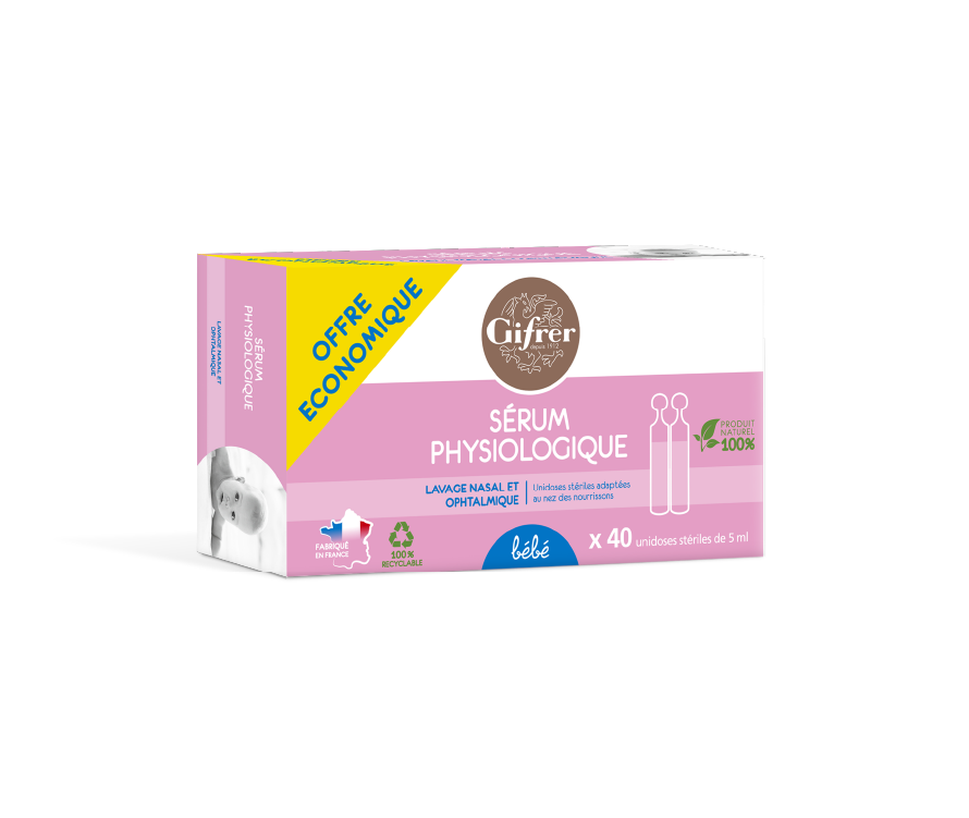 Nước muối sinh lý hồng Gifrer 5ml (40 ống)