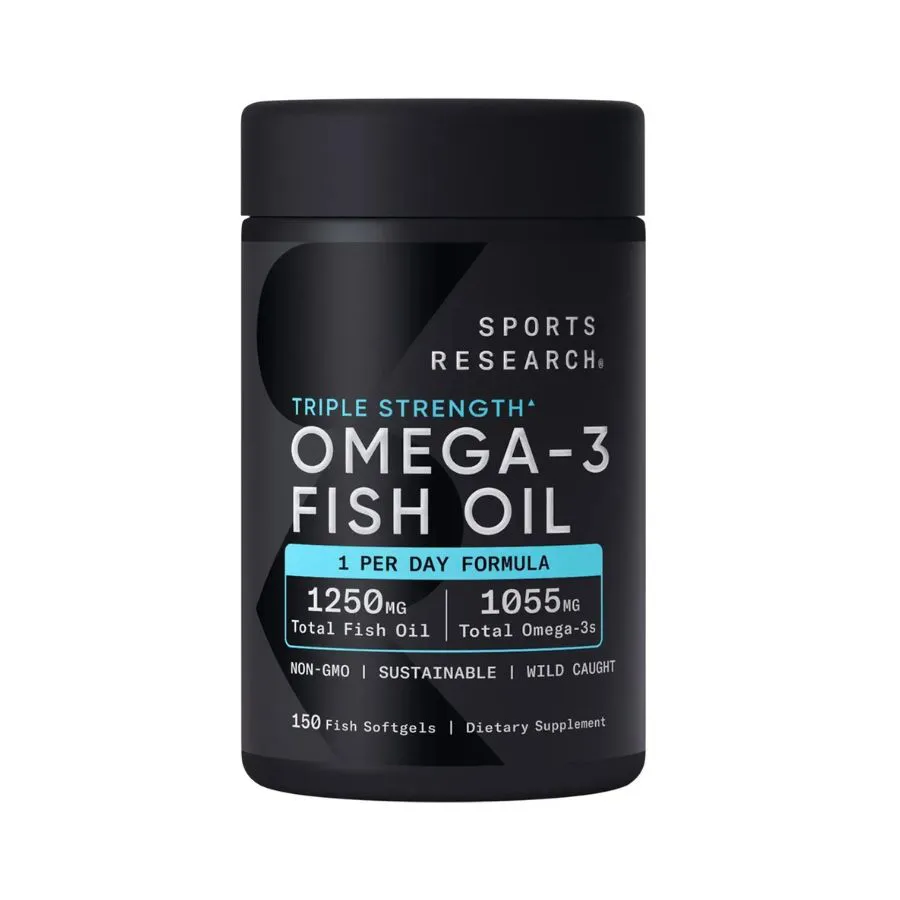 Viên uống bổ sung Omega 3 Fish Oil 1250mg Sports Research 150 viên