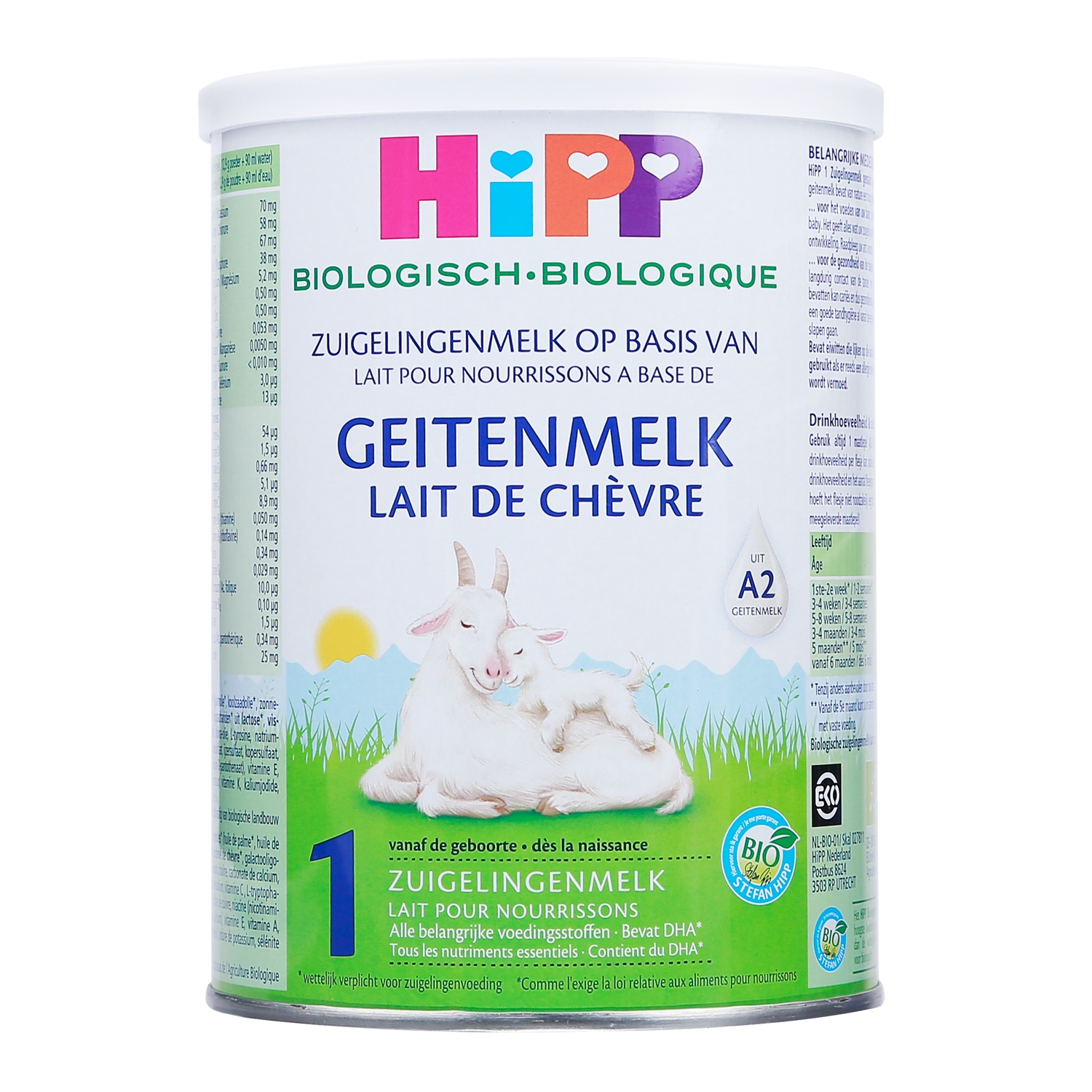Sữa dê HiPP Organic số 1 (400g) cho bé 0-6 tháng tuổi