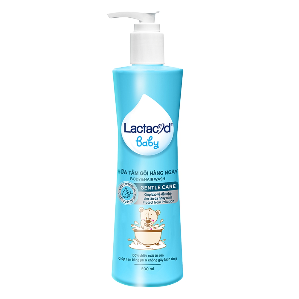 Sữa tắm Lactacyd baby Gentle Care( Xanh Dương)