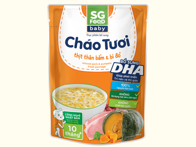 Cháo tươi baby SG Food