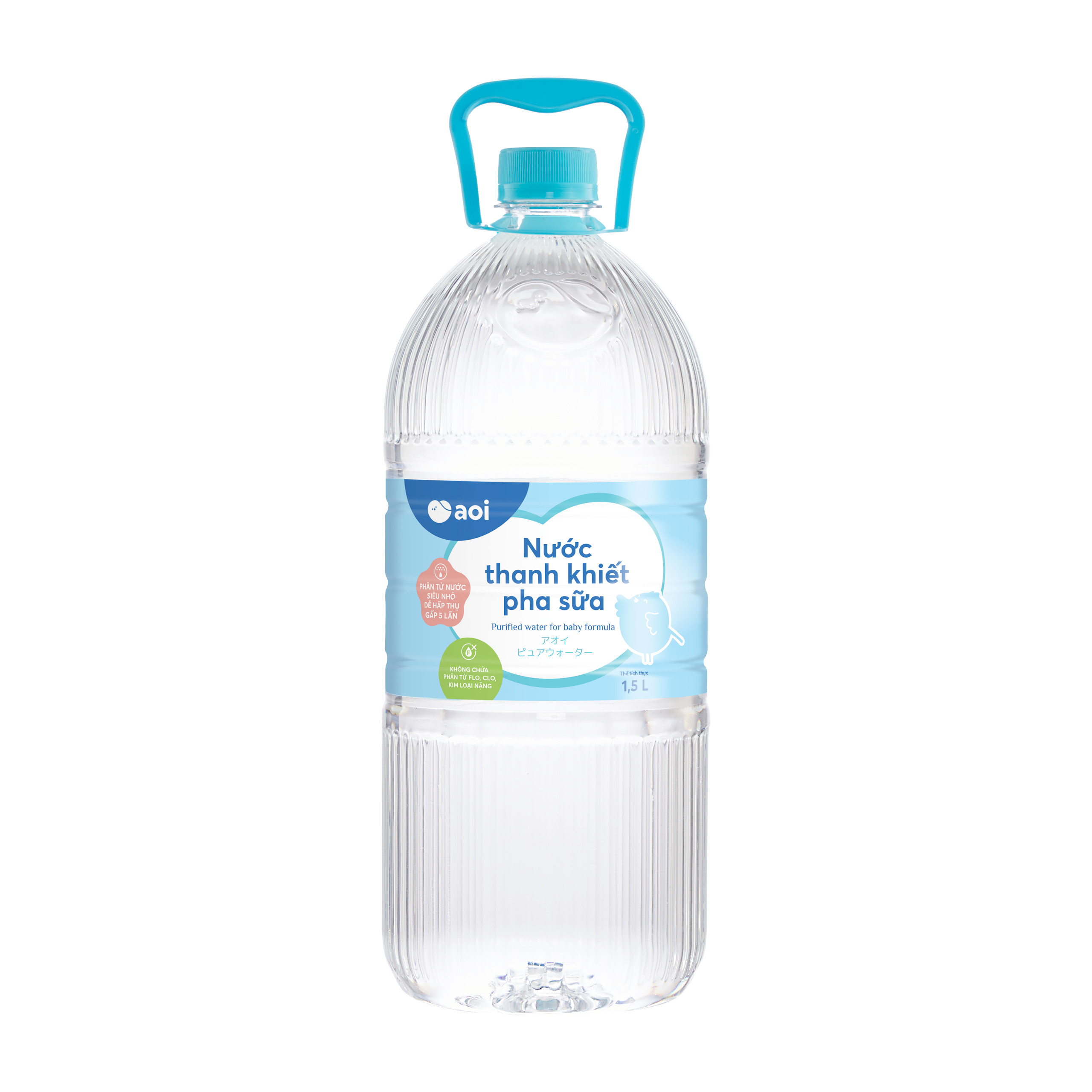 Nước thanh khiết pha sữa AOI 1,5l