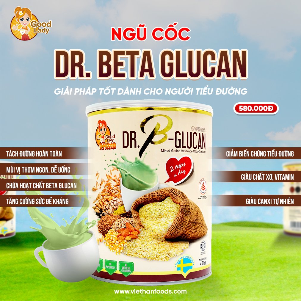 - Ngũ cốc Dr. Beta Glucan - Giải pháp tốt dành cho người tiểu đường -