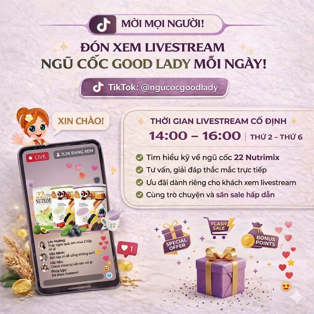 📣 Bạn đang tìm một loại ngũ cốc mùi vị thơm ngon, tiện lợi, xanh sạch hoàn toàn Organic, thương hiệu nhập khẩu chất lượng cao