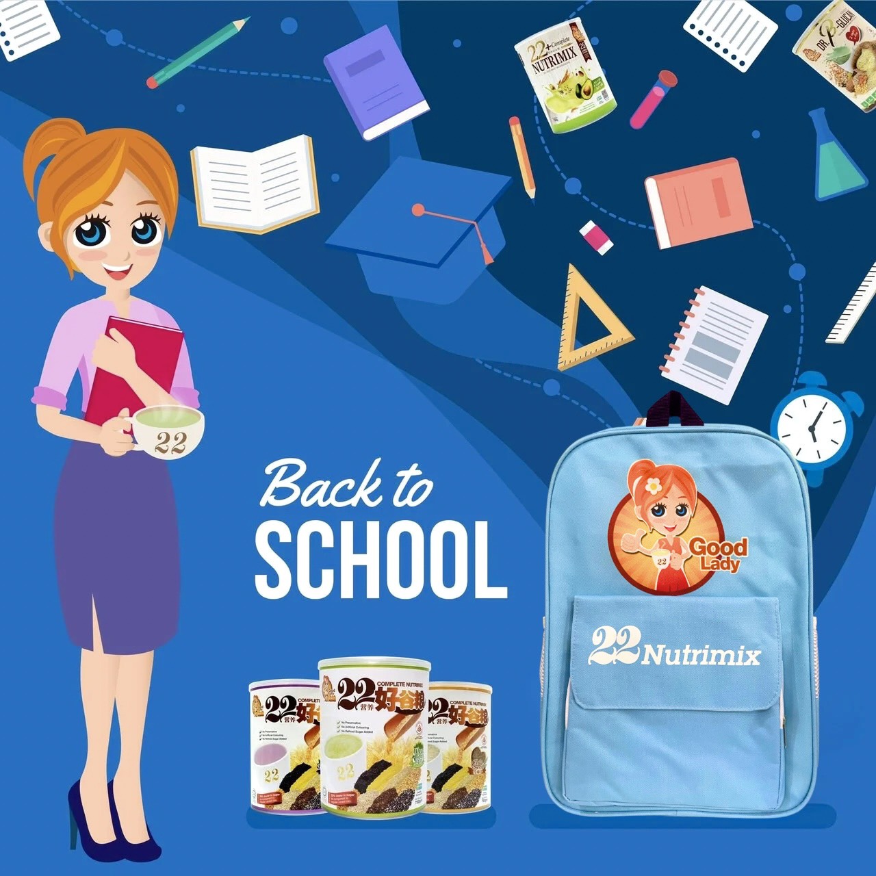 Chào mừng khai giảng năm học mới cùng Ngũ cốc dinh dưỡng 22 Nutrimix Good Lady 📚🎊. Chào mừng khai giảng năm học mới cùng Ngũ cốc dinh dưỡng 22 Nutrimix Good Lady 📚🎊.