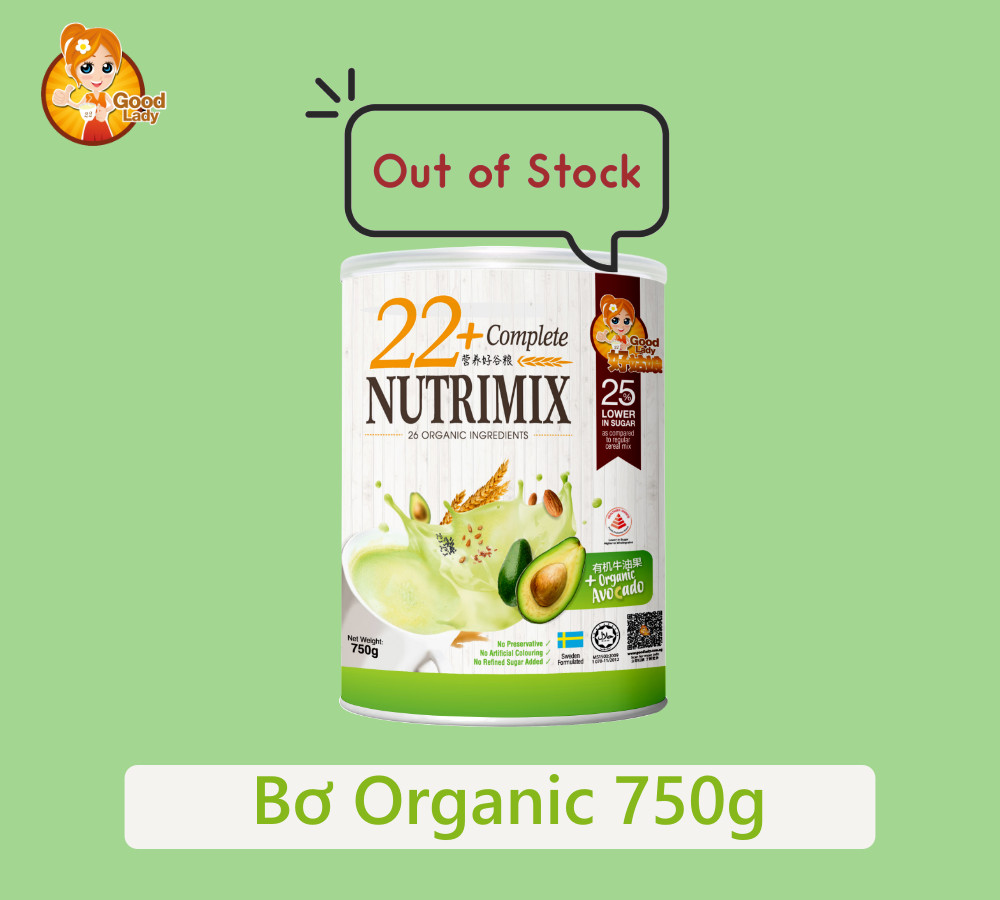 Thông báo về việc hết hàng Ngũ cốc 22 Nutrimix – Avocado (vị Bơ)