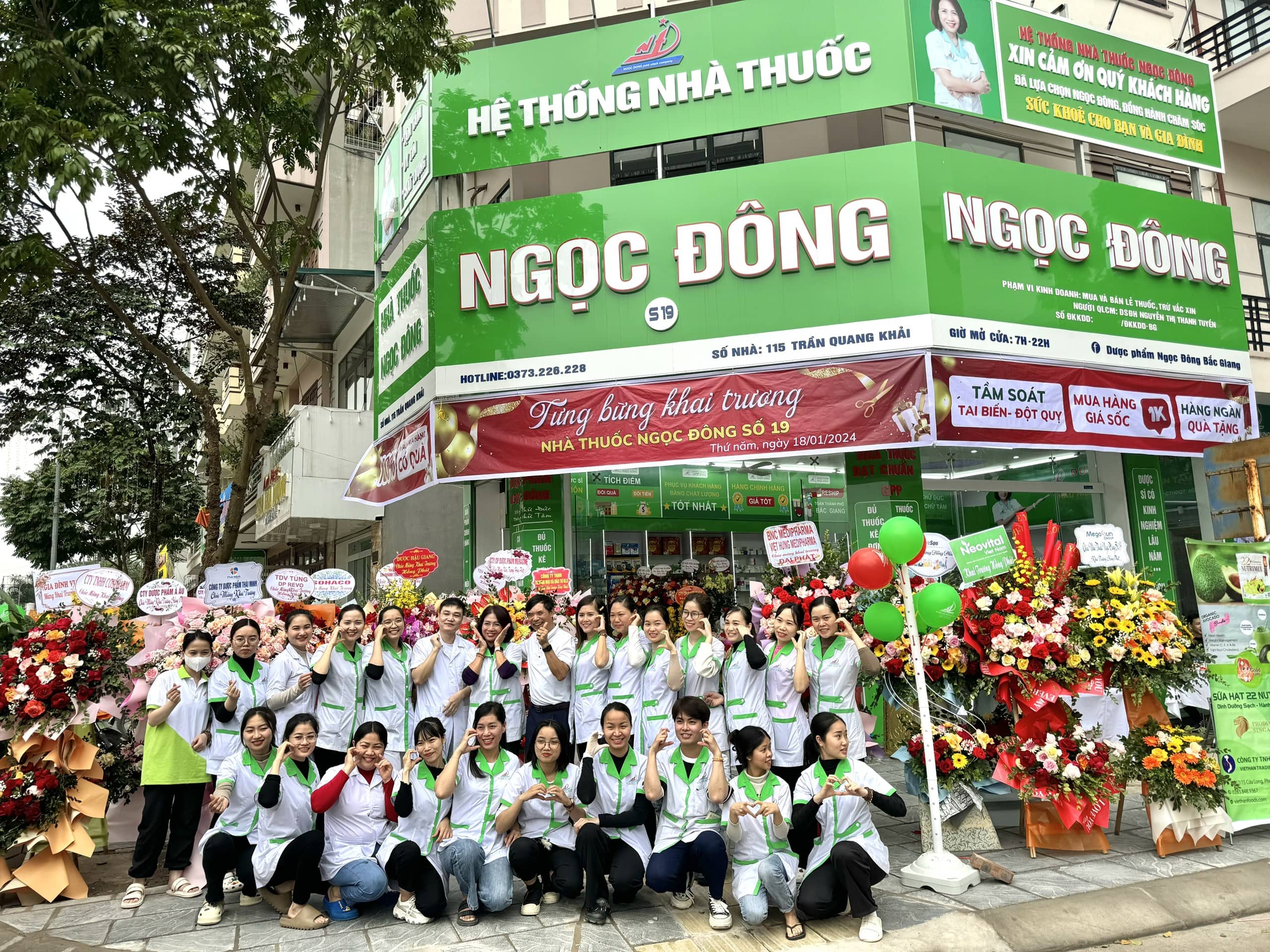 KHAI TRƯƠNG NHÀ THUỐC NGỌC ĐÔNG S19 - QUÝ ĐỐI TÁC BẮC GIANG