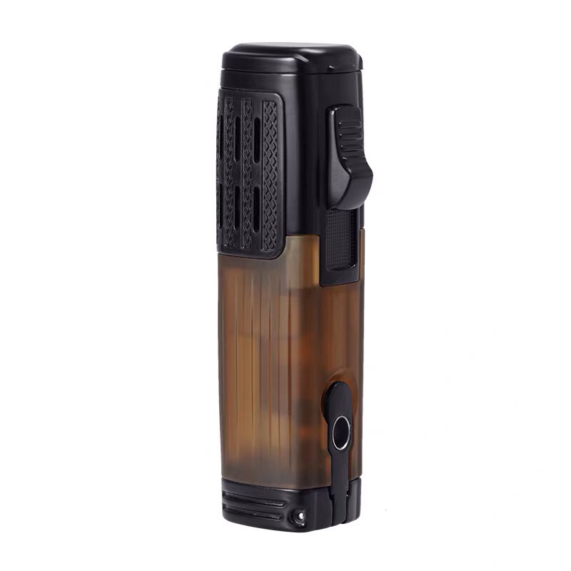 Bật Lửa Hộp Quẹt Gas Lubinski SK44 khò 3 tia nhìn rõ lượng gas, kèm theo đục Cigar cao cấp