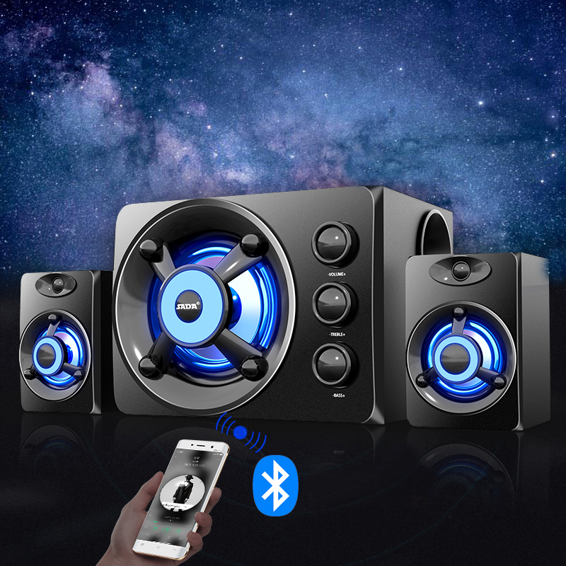 Bộ 3 Loa Máy Tính Để Bàn SADA D-208 Âm Thanh Trầm Hỗ Trợ Bluetooth Thiết Kế Hiện Đại Có Đèn Led 7 Màu Cao Cấp - Top 10 Sản Phẩm Bán Chạy