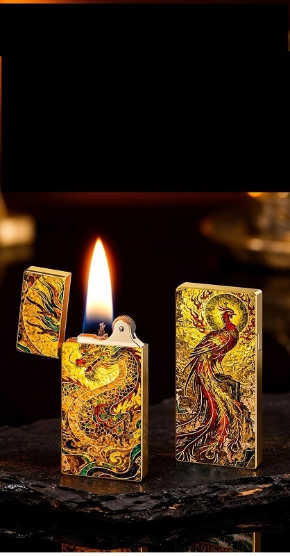 Bật lửa xăng đá họa tiết nhiều hình XD-001