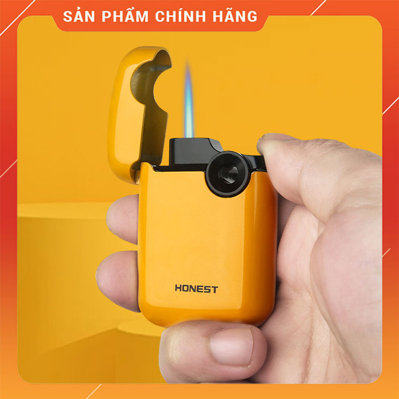 Hột Quẹt Bật Lửa Gas Honest BCZ874-1 Nhỏ Gọn Khò 1 Tia Lửa Xanh Độc Lạ Đánh Lửa Tự Động -Giao Ngẫu Nhiên