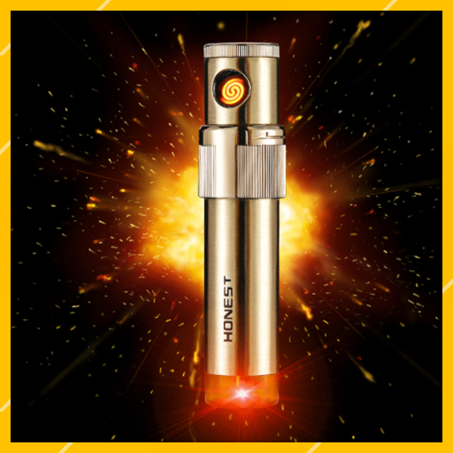 Bật Lửa Sạc Điện Hồng Ngoại Usb Honest Bc 4069-1 Tia Lửa Điện MaiXo Cao Cấp Siêu Bền Thiết Kế Độc Đáo Mới Lạ - Giao Màu Ngẫu Nhiên