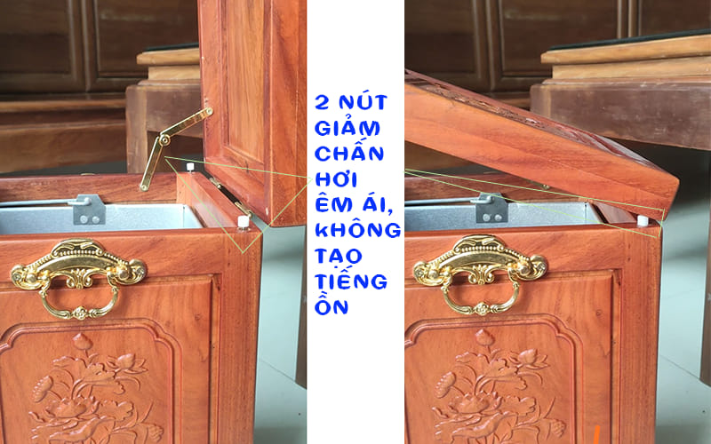 thùng rác gỗ mỹ nghệ đẹp