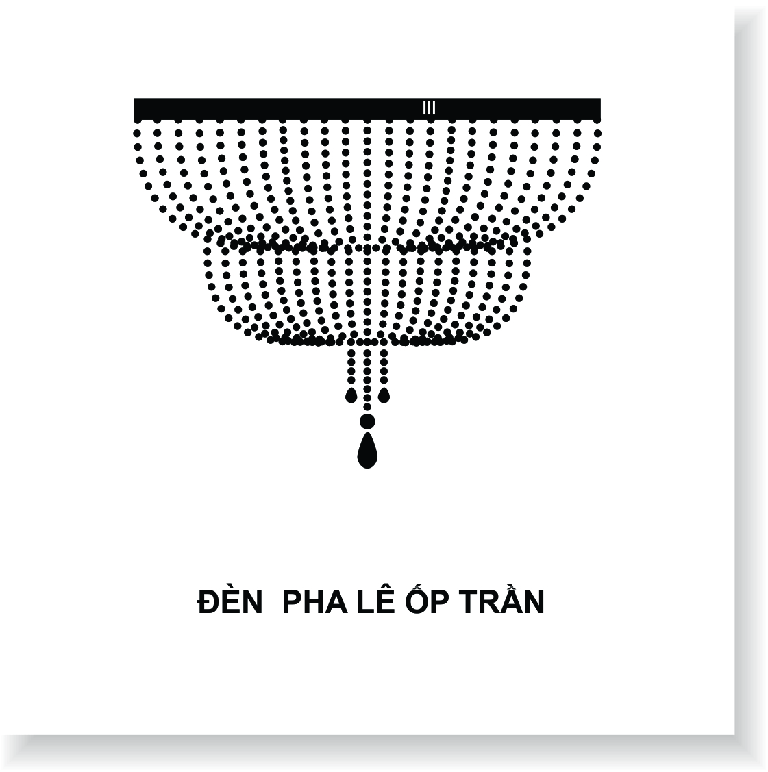 Đèn pha lê ốp trần