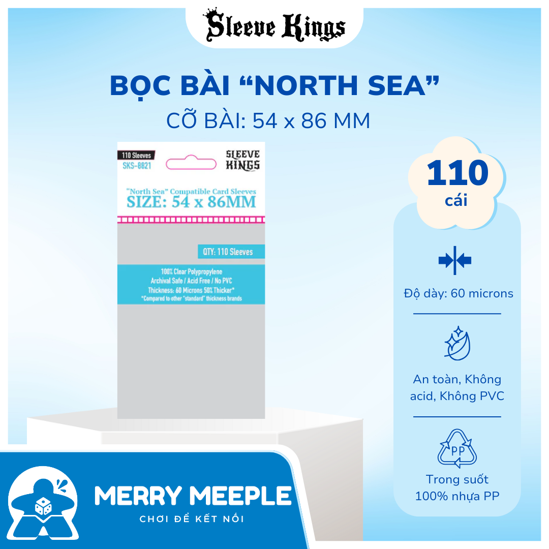 54x86mm Sleeves 110 Sleeve Kings 'North Sea' Card Sleeves - Premium 54x86mm Size For Board Game Protection Glossy Collectible Card Game Card Sleeves 54x86mm Sleeves 110 Sleeve Kings 'North Sea' Card Sleeves - Premium 54x86mm Size For Board Game Protection Glossy Collectible Card Game Card Sleeves