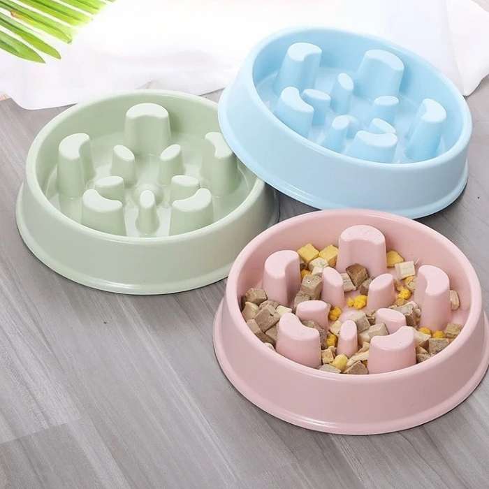 Bát ăn chống sặc cho chó mèo hay ăn nhanh
