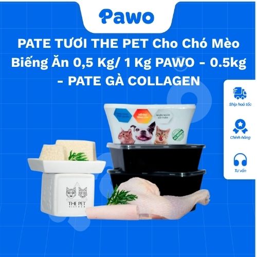 Pate tươi mềm mịn từ thịt thật và rau củ, giàu dinh dưỡng cho chó