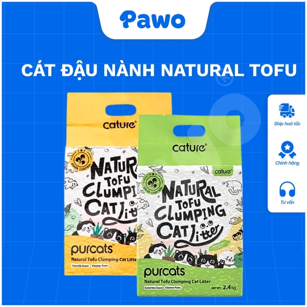 Cát đậu nành (Tofu Litter) là dòng cát không bụi phổ biến được dùng cho mèo.